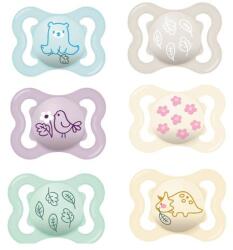 MAM Játszócumi Supreme, dupla, megújult! szilikon lapított (méret: 1) 0+ hó (2 db/cs) - diaper