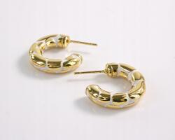  Fülbevaló Arany Dombornyomott Kerekek Sebészeti Acél Lolita Kiegészítők