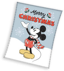 Carbotex Disney Mickey Frosty Karácsonyi polár takaró 130x160cm (CBX240052MM)