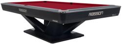 RASSON Biliárdasztal, Rasson Victory III, fekete, CLUB zsebmérettel, 8 ft. Simonis 760 burgundy (55.143.18.5.8)