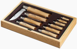 Opinel Tradition Classique (S) zsebkés gyűjtemény, bükk, üveg fedéllel (O-001314)