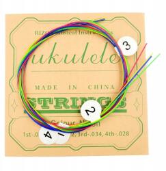 Kazoo Polska Ukulele Pro hÚROK nylon színes húrkészlet tanuláshoz (KSUN)