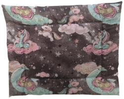  Szürke unikornis - hold mintás lapos ovis kispárna