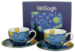 Duo Gift Van Gogh Csillagos éj porcelán csésze aljjal 270 ml - 2 személyes készlet díszdobozban (VR-57478)
