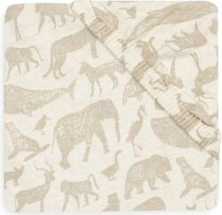 Jollein gumis lepedő 120 × 60 cm Animals Nougat (8717329376458)