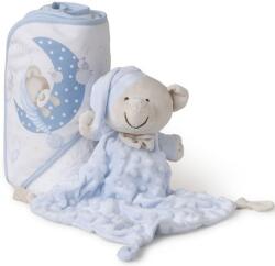 Interbaby Kapucnis takaró Interbaby 100 x 100 cm kék (8435440394211)