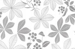 Dekoban Statikus fólia, Ólomüveg hatású, Fehér Levelek Dekoban 67, 5x150 (S6708)