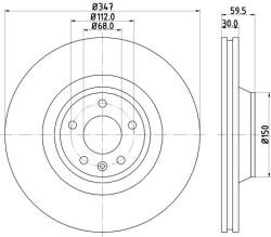 MINTEX féktárcsa MINTEX MDC1989 for AUDI, SEAT, SKODA, VW (MDC1989)