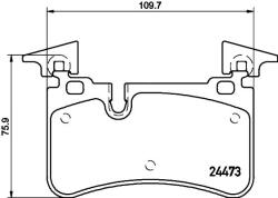 MINTEX Fékbetét készlet MINTEX MDB3045 for MERCEDES-BENZ (MDB3045)