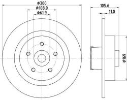 MINTEX féktárcsa MINTEX MDC2620 for RENAULT (MDC2620)