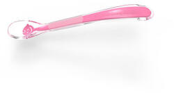 Babyono BABY’S SMILE puha szilikon kanál babáknak - pink (137052)