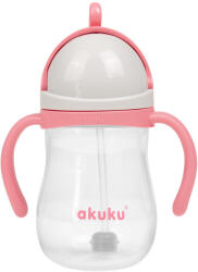 AKUKU Szívószálas itatópohár súlyozott véggel - rózsaszín (897762)