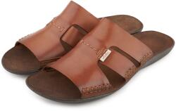 Vlnka Férfi bőr papucs Béla, barna felnőtt cipő méret 43