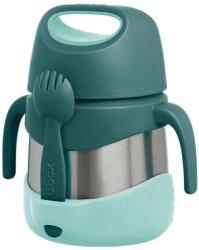 b.box Uzsonnás termosz, Size 0.34l, zöld, rozsdamentes acél, kanál-villa (9353965004370)