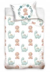  Dinoszaurusz Pastel gyerek, ovis ágyneműhuzat 100×135 cm, 40×60 cm (CBX224006A)