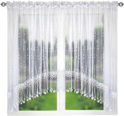  Függöny Napellenző Gipszekkel és Cirkóniákkal Elegáns Dekoráció 400x160cm (LG35WBXZ)