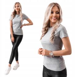 Edoti Női póló, minta nélkül, szürke, Size XL, 100% pamut