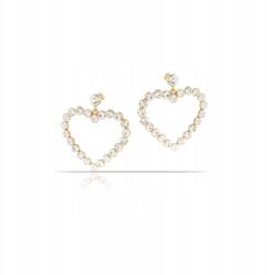 Colibra Elegáns aranyozott szív fülbevaló esküvőre Esküvői álom (P22/ZIM/05/1AU)