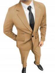 Shein Férfi Öltöny Bézs Sima Elegáns Słmf