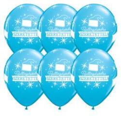 Qualatex Ballagási latex lufi 11" 28cm 22066, 6db (LUFI131852)