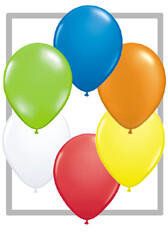  BELBAL lufi 11" (28cm) vegyes standard színek, 100db/cs, d095300100 (LUFI568114)