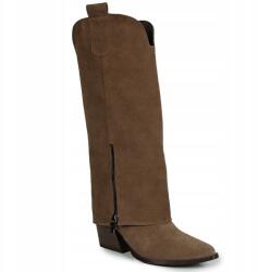 GAMIS 7691 Klasszikus Csizma Velúr Bőr Barna 36 (7691 BRĄZ)