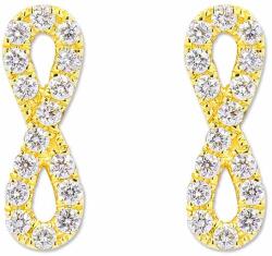 White & Black Infinity gyémánt fülbevaló - arany (AU13975)