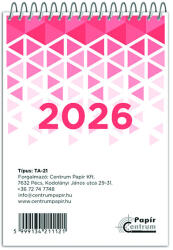 CentrumPapír Kft Naptár asztali TA21 centrum