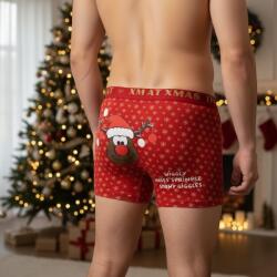 Aura Via Mikulásos-Karácsonyi boxeralsó - Rudolf mintás 2XL 104519