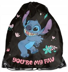 PASO Iskolatáska cipő Disney Stitch kislány táska hátizsák 2in1 fekete (DS24BN-712)