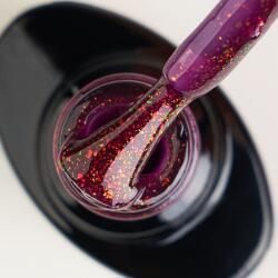 KIEVSKAYA Colorful Rubber Base Kievskaya CF29 TPO Free 7ml | Bază rubber cu sclipici roșu burgundy (CF29)