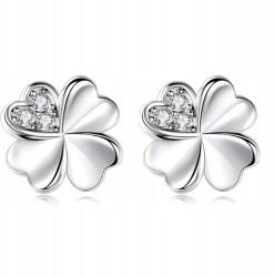 Ezüst Fülbevaló 925 Lóhere stift Elegáns Ajándék Doboz Ingyenes