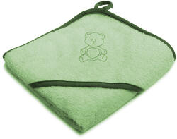 Vaganza Fürdőlepedő hímzett 110×110 - Zöld/Maci (Több minta) (5999120505944)