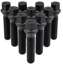 Getmann 10 x Hosszú Csavarok Getmann M14x1.25x48mm Kúpos kulcs 17 (N5BN5/SG10 BLACK)