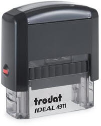 TRODAT Bélyegző, TRODAT "Ideal 4911", fekete ház, fekete párnával (4911-P2) - bestoffice