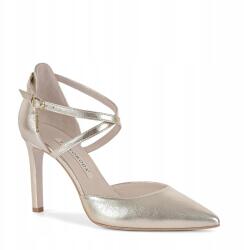 Bravo Moda Arany színű, természetes bőrből készült szandál! 41-es (E0018 Złota Skóra 41)