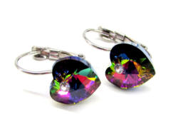 SWEET HEART kapcsos fülbevaló - színjátszós zöld (5 éves kortól) (3205358)