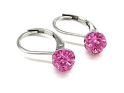 apróköves kapcsos fülbevaló APRÓKÖVES kapcsos fülbevaló - világos rózsaszín(2 éves kortól 10 éves korig) (3266918)