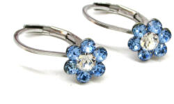 pici virág fülbevaló - light sapphire/crystal (2 éves kortól) (2021121304)