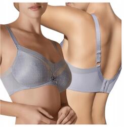 Selene Elegáns Puha Melltartó Merevítőkkel Megerősített Oldalak Roxana Szürke 90C