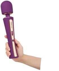 Bodywand Vibrator Masaj Luxe Couture Wand, 7 Moduri Vibratii, 15 Viteze, Silicon, ABS, USB, Mov, 28.2 cm Vibrator