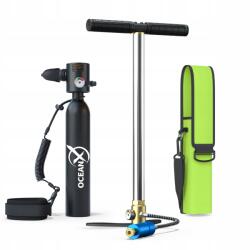 OceanX Mini Búvárpalack szett 0, 5L pumpával és táskával felnőtteknek OceanX (Zestaw Butla do nurkowania z Pompką 0,5L)