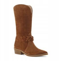 Bravo Moda Vörös csizma természetes velúrbőrből! 36-os (E2322 Rudy Welur 36)