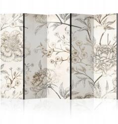  Dekorációs paraván egyoldalas 5 részes 225x172 rusztikus virágok (2-3-2-0-3a-1-2-5)