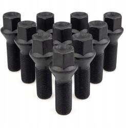 Farad 10 x Hosszú M14x1.25x33mm-es Csavar, Kúp alakú, 17-es kulcsnyílás (FF10-N13BN13/S BLACK)