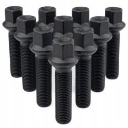 Farad 10 x Hosszú M14x1.5x68mm Gömbölyű R14 Csavar, 17-ES Kulcsnyílással (FF10-SZ12M/S BLACK 1)