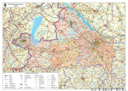 Stiefel Győr-Moson-Sopron megye falitérkép - stiefelbolt - 49 990 Ft