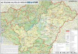 Stiefel Az Észak-Alföld régió falitérkép - stiefelbolt - 50 400 Ft