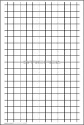 Stiefel Négyzethálós írótabló, sima hátoldallal (álló)