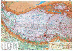 Gizimap Tibet autonóm terület általános földrajzi térképe (Kína 5)